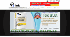 Desktop Screenshot of e-link.lt